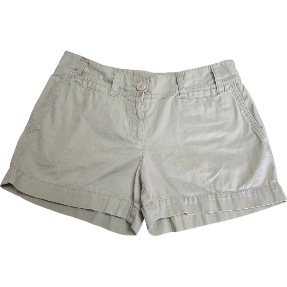 Ann Taylor Tan Shorts with Cuffed Hem